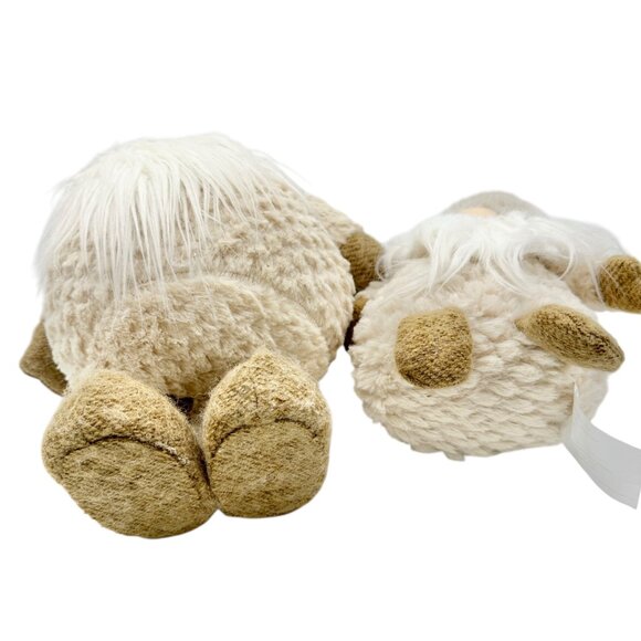 Set Of 2 Plush Nordic Gnome Decorations With Faux Fur Hats & Beards - Picture 5 of 12